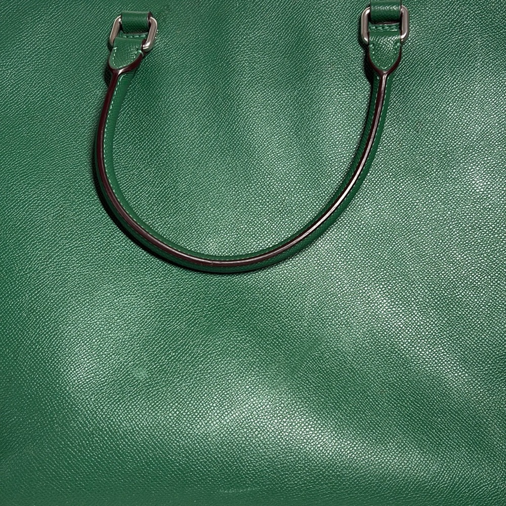 Coach Emerald Green Pebbled Leather Tote B2323CJ844 - Picture 4 of 6